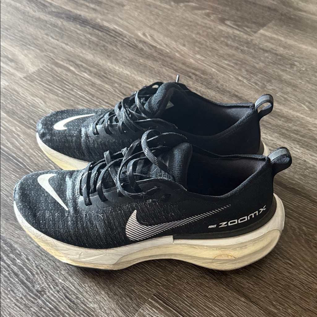 Nike Black And White Zoomx Running Sneakers